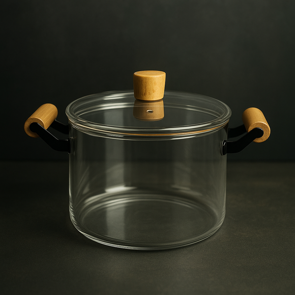 Glass Saucepan with cover