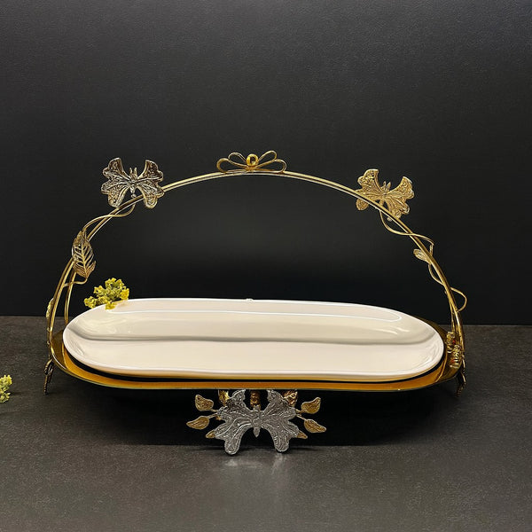 Butterfly Elegance Handle Tray