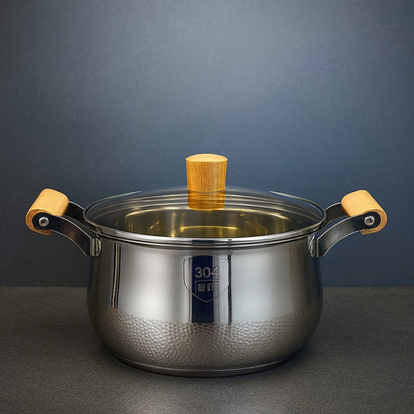 steel saucepan with lid